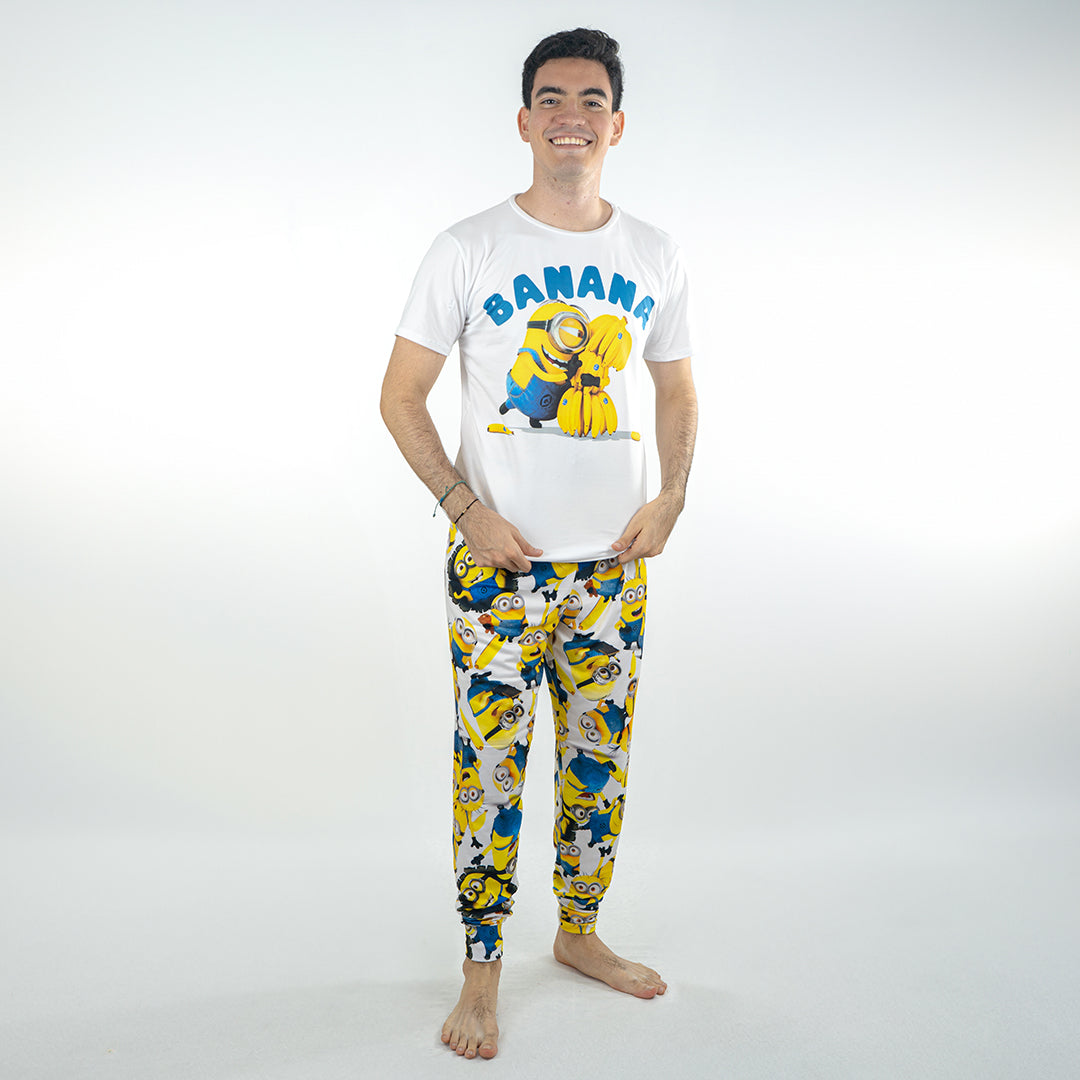 Pijama para hombre Minions Camiseta Pantalon Pijamas Places