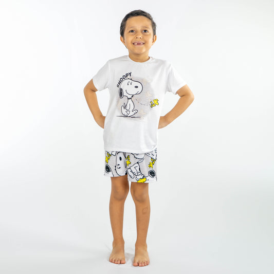 Pijama para niño "Snoopy" (Camisa, Pantaloneta)