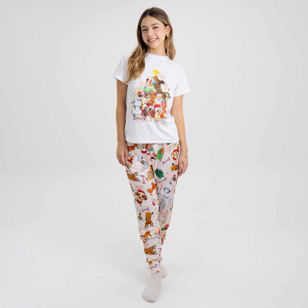 PIJAMA CANNES PARA MUJER (CAMISETA Y PANTALÓN)