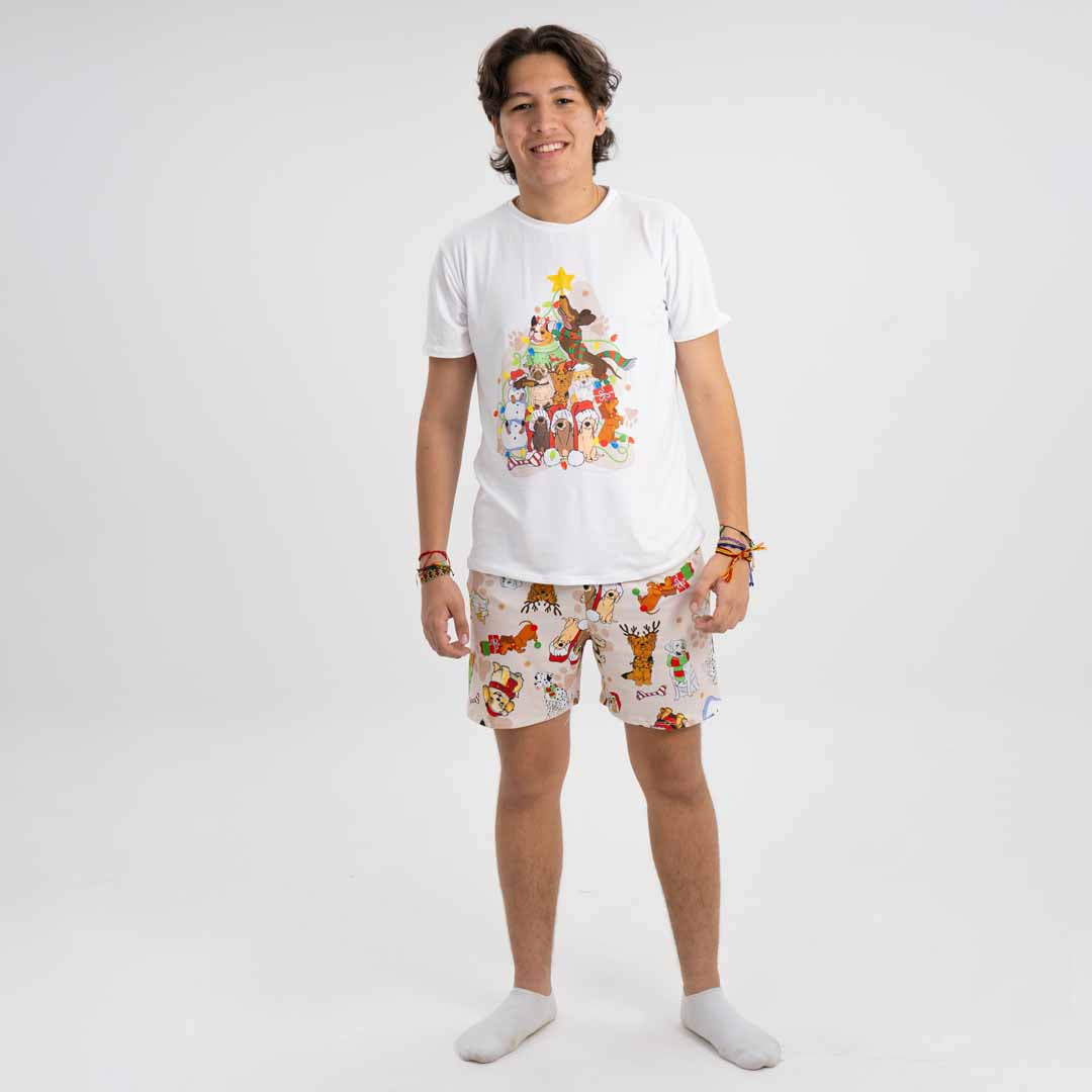 PIJAMA CANNES PARA HOMBRE (CAMISETA Y SHORT)