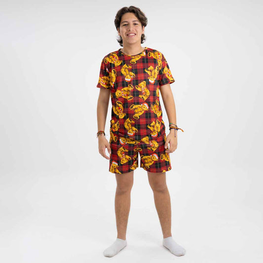 PIJAMA OSITO PARA HOMBRE (CONJUNTO SUBLIMADO SHORT)