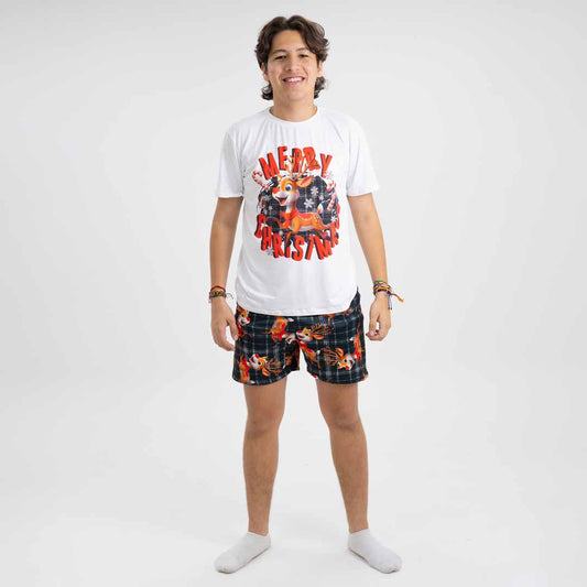 PIJAMA RUDOLF PARA HOMBRE (CAMISETA Y SHORT)