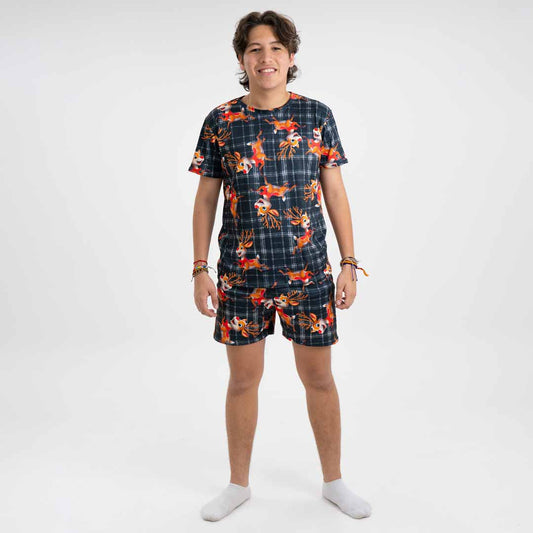 PIJAMA RUDOLF PARA HOMBRE (CONJUNTO SUBLIMADO SHORT)