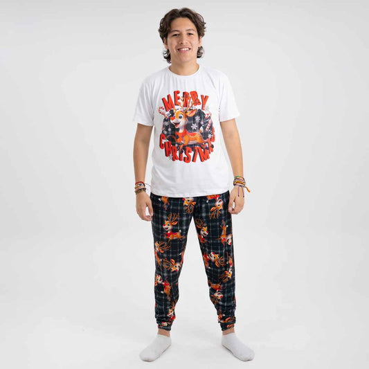 PIJAMA RUDOLF PARA HOMBRE (CAMISETA Y PANTALÓN)