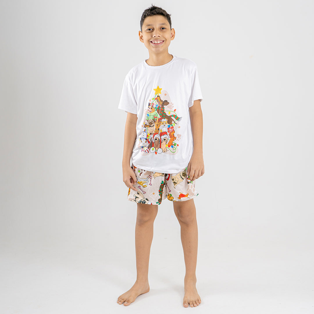 PIJAMA CANNES PARA NIÑO/NIÑA (CAMISETA Y SHORT)