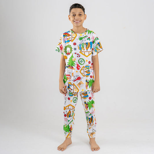 PIJAMA PESEBRE PARA NIÑO/NIÑA (CONJUNTO SUBLIMADO PANTALÓN)