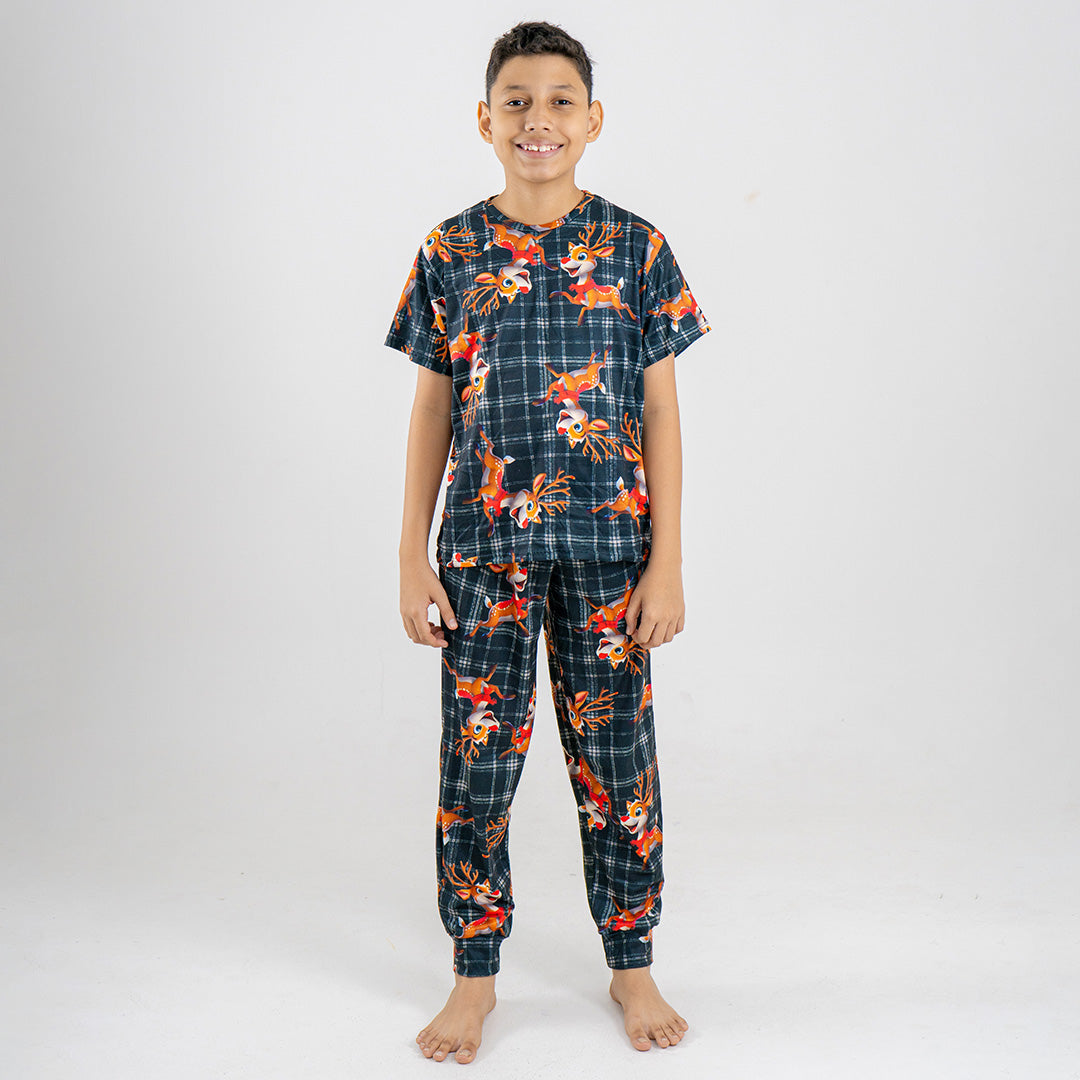 PIJAMA RUDOLF PARA NIÑO/NIÑA (CONJUNTO SUBLIMADO PANTALÓN)