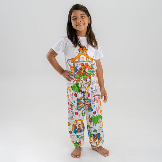 PIJAMA PESEBRE PARA NIÑO/NIÑA (CAMISETA Y PANTALÓN)