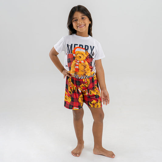 PIJAMA OSITO PARA NIÑO/NIÑA (CAMISETA Y SHORT)