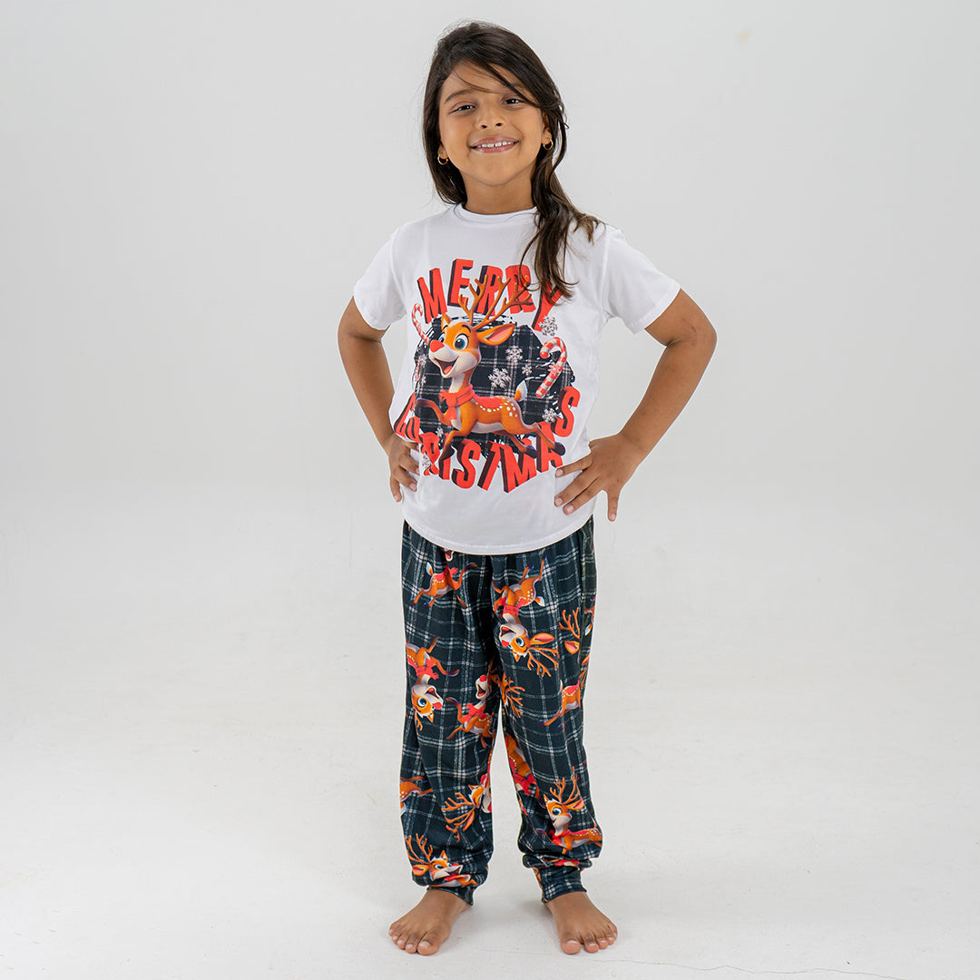 PIJAMA RUDOLF PARA NIÑO/NIÑA (CAMISETA Y PANTALÓN)