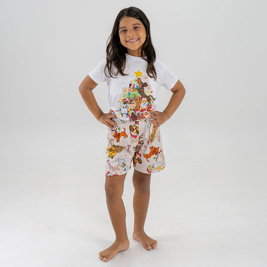 PIJAMA CANNES PARA NIÑO/NIÑA (CAMISETA Y SHORT)