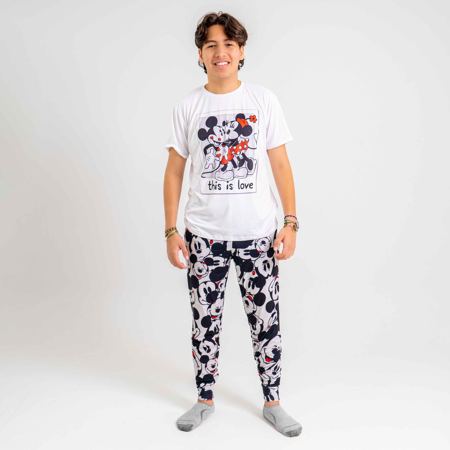 Pijama para hombre"Mickey Aspen" (Camisa,Pantalón)