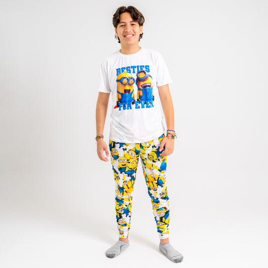 Pijama para hombre"Minions" (Camisa,Pantalón)