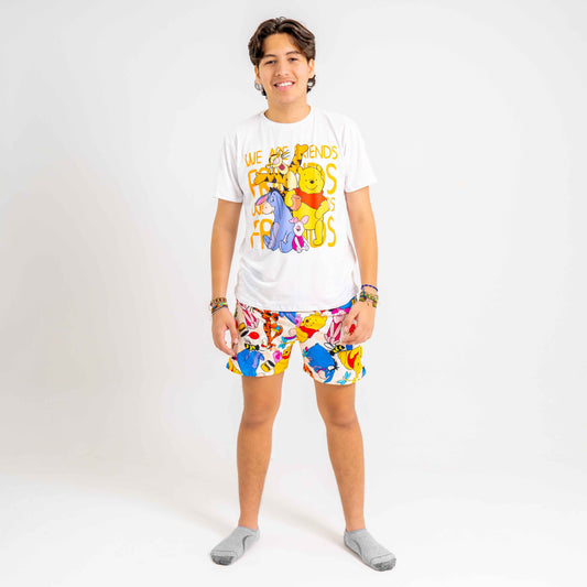 Pijama para hombre"Whinny Pooh" (Camisa,Pantalóneta)