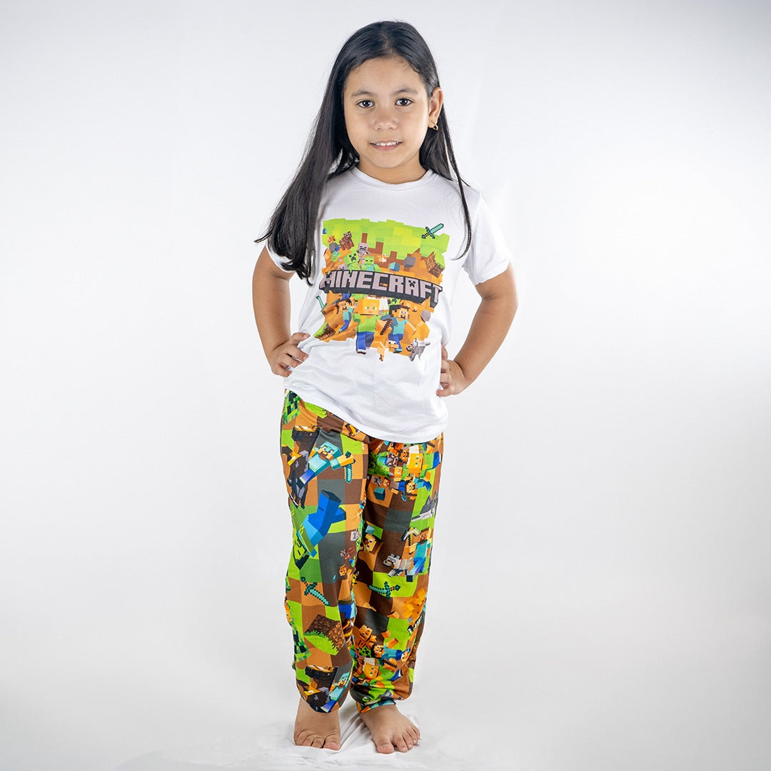 Pijama para niños"Minecraft" (Camiseta,Pantalón)