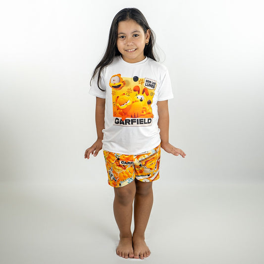 Pijama para niños"Garfield" (Camiseta,Short)