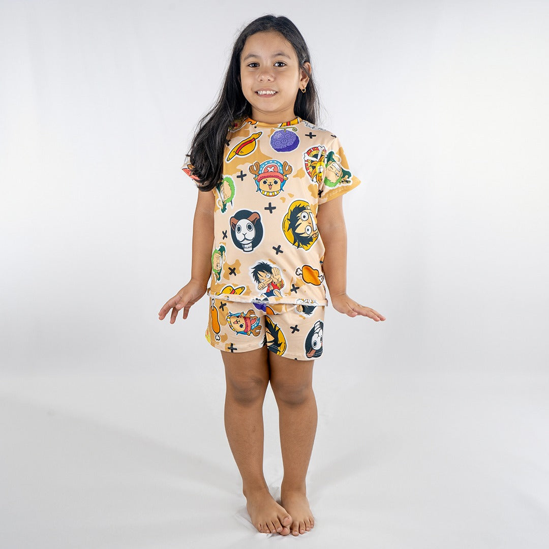 Pijama para niños"One Piece" (Camiseta,Short)